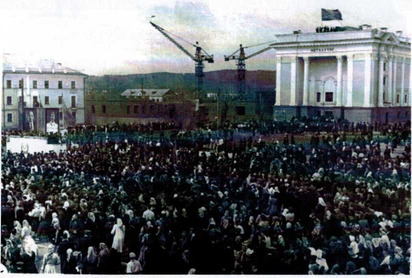 Демонстрация на 1мая 1951 года, площадь им. Сталина