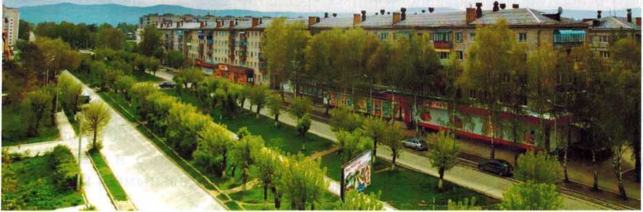 Ул. Ленина 1976-1977 годов постройки, вид на север