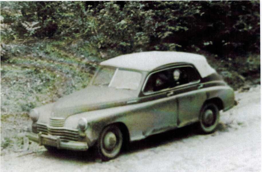 Автомобиль «Победа» с тентом, 1952 год