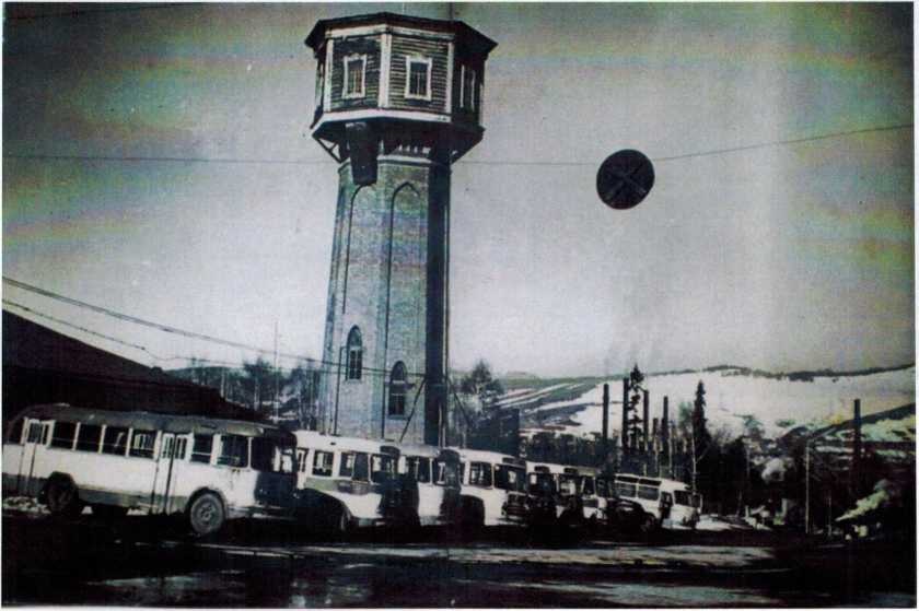 Автобусы по городу стали ходить в конце 1954-55 года