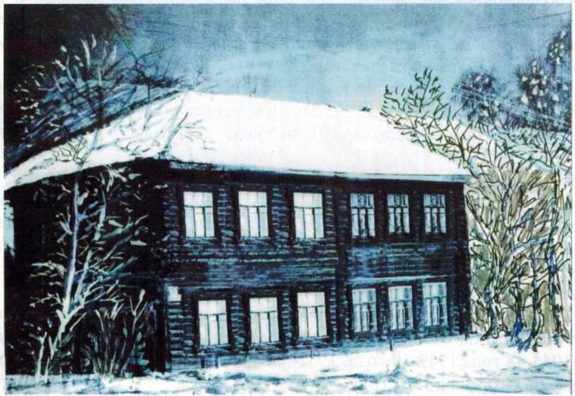 Школа №4 неполная средняя 1930 - 1961 гг., Нижнее селение ул. Андреева (Большая 20)