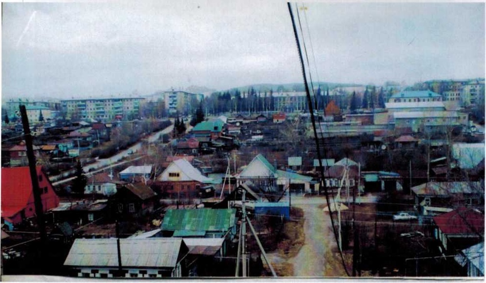 Вид на ул. Точисского из-за реки Маты. Фото 2010 г