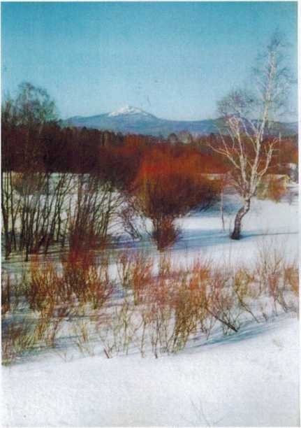 Вид на гору Третью Малиновую с Азикеевской дороги, фото А. Крепышева 2005 года