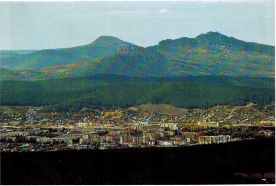 Вид на Белорецк, горы Малиновые, Кирель, фото О. Колесниковой