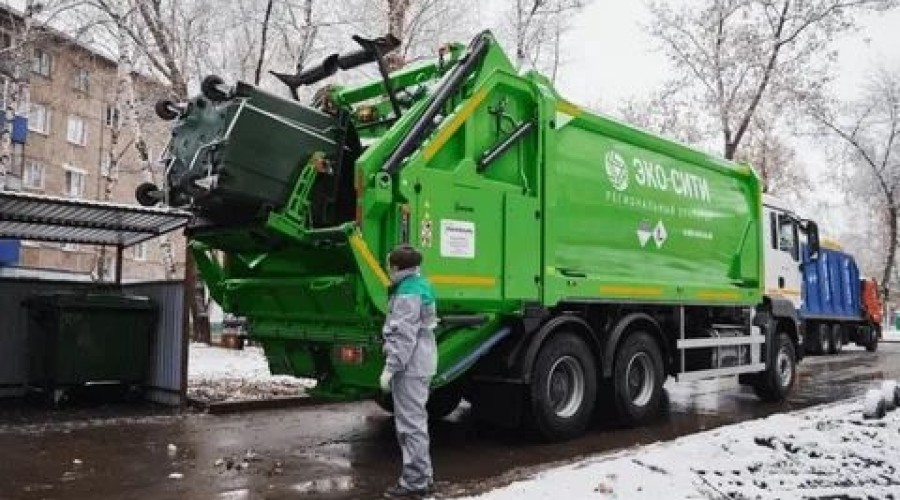 Очередная проблема с вывозом мусора из-за мороза в Белорецке