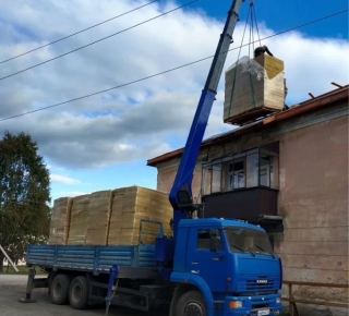 Кран манипулятор стрела 7 т,20 м, борт 12 т,7 м